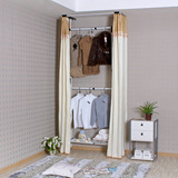 布艺简易衣柜钢架韩式组装布衣柜钢管加粗加固单人衣柜收纳简易柜