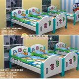 幼儿园专用小木床宝宝床带护栏防摔卡通小床儿童木质床儿童床木床