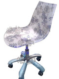 青花瓷电脑椅子转椅餐椅工作椅升降椅休闲椅可调节高靠背
