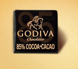 美国进口 比利時品牌 GODIVA高迪瓦片装85%纯黑巧克力 现货