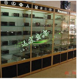 上海精品展示柜汽车配件货架汽车用品陈列柜汽油润滑油玻璃展柜