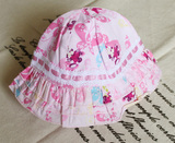 【丽婴房】Disney正品 粉色米妮印花宝宝太阳帽儿童帽花边女童帽