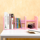 粉色学生书挡 教师书架多层隔板 桌面创意收纳整理白色架子  特价