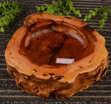 枣木烟灰缸工艺品 烟灰缸 木质原木雕刻根雕原木色天然木质