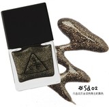 现货 韩国stylenanda正品代购 3CE含珠光的黑色指甲油#SD02