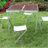 户外折叠桌椅铝合金折叠便携式桌子 野餐摆摊桌椅 户外办公桌庭院