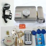 一体刷卡电控锁套装、合租房ID一体电机锁静音锁IC 门禁系统套装