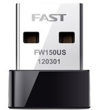 五皇冠 迅捷 FAST FW150US 超小型150M无线USB网卡 易携完全迷你