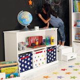 豆米宝贝 儿童房家具置物收纳书柜客厅自由组合书架木柜子包邮