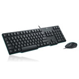 正品 罗技MK100二代防水有线键盘鼠标套装 键鼠套装