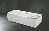 浴缸亚克力 独立式双裙边 冲浪按摩浴缸 长方形浴盆1.0-1.7米特价