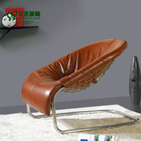 简约卧室沙发现代单人椅懒人休闲椅创意不锈钢成人座椅个性舒适椅