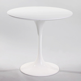 椅世界-玻璃钢郁金香圆桌 白色烤漆餐桌 咖啡桌 造型圆桌DT-1007A