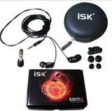 包邮 ISK-SEM6 SEM6监听耳塞 入耳式耳机 监听耳机赠送耳塞套