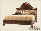 欧式床新古典实木布艺床欧式后现代真皮双人床实木床1.8米软床