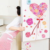 特价客厅冰箱贴墙花朵贴画浪漫婚房装饰卧室墙贴纸玫瑰花束妇女节