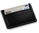 丹麦stelton 真皮信用卡夹 不锈钢金属钱夹 钞票夹 钱包 卡套票夹
