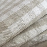 出口日本棉麻布亚麻格子布zakka田园和风布料桌布老粗布厚半米价