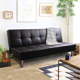 宜家简约皮艺实木沙发床单双人1.5 1.8米多功能折叠沙发床小户型