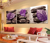 8紫色树叶 简约装饰画客厅壁画餐厅无框画 走廊抽象板画卧室挂画
