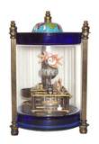欧式仿古工艺座钟 单桶鱼缸钟(玻璃外罩)|仿古古典 创意 客厅