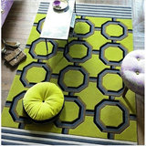 北欧风格 抽象加厚腈纶格子地毯 客厅茶几卧室书房休闲地垫可定做