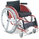 铝合金运动轮椅折叠轻便轮椅车残疾人代步车