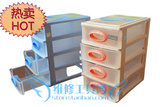 四层全塑胶抽屉式元件盒 零件盒 收纳盒 芯片盒 抽拉式盒子