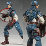 正版复仇者联盟 漫画英雄美国队长场景 7寸可动关节人偶模型 玩具