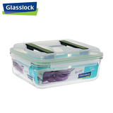 韩国glasslock钢化玻璃保鲜盒加厚大容量手提腌制泡菜盒4500ML