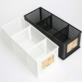 日本进口SANADA桌面可叠加收纳筐抽屉整理盒小物件自由分格收纳框