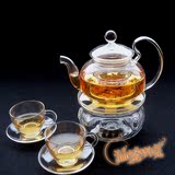 整套耐高温玻璃茶具欧式水果茶壶可加热花草茶下午功夫红茶杯套装