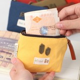 韩国卡通女可爱布艺零钱包复古小宇宙小钱包硬币包收纳小包