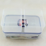 正品乐扣乐扣保鲜盒大容量1L微波便当塑料饭盒分隔格HPL817C