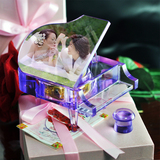 水晶钢琴MP4音乐盒八音盒生日礼物diy创意礼品结婚情人节礼物实用