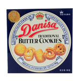 T 进口零食品印尼皇冠曲奇饼干 丹麦danisa巧克力/葡萄干/原味90g