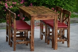 厂家批发咖啡餐桌椅套件组合炭烧 酒吧桌椅户外庭院实木吧椅现货