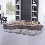 布艺沙发 包邮 时尚彩色休闲沙发 现代客厅组合家具 转角布沙发