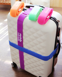 彩虹色系旅行箱伴侣 魔术贴式捆绑带 打包托运绑绳 加固带 超便携