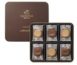正品香港代购 Godiva歌帝梵巧克力曲奇饼干礼盒18片生日礼物零食