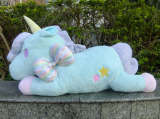 Sanrio双子星独角兽 小马毛绒玩具公仔抱枕 1米1 110cm 蓝色粉色