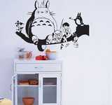 宫崎骏包邮特价墙贴 龙猫D 童年 贴纸 玻璃贴 卧室客厅 动漫贴画
