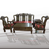 明清古典红木家具客厅组合家具锦绣沙发五件套鸡翅木沙发八件套