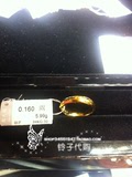 香港代购 周大福专柜 9999足黄金 光圈戒指 男士 对戒 附小票