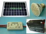 小型太阳能发电系统 10W太阳能板+7AH蓄电池+2A防水控制器+LED灯