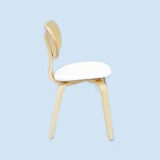 道奇家具实木家具简约时尚北欧现代风格软面餐椅桦木办公椅休闲椅