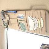 车载CD夹包真皮 遮阳板套光盘dvd碟片夹袋车用多功能汽车用品超市