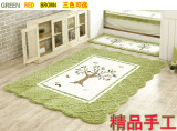 韩国布艺绗缝 全棉地垫 防滑地垫地毯  儿童垫 客厅卧室 榻榻米
