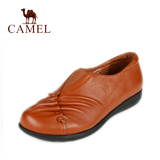 骆驼女鞋 日常舒适休闲妈妈鞋 春款深口头层牛皮软底单鞋A1195012