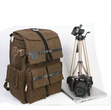 RUSH 6714摄影包 单反相机包 双肩 帆布 防水 悬挂三脚架送防雨罩